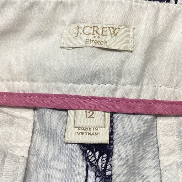J. CREW Cotton Stylish Black and White Women's Shorts Size 12 - Picture 4 of 7